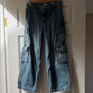 PacSun Kids Blue Cargo Jeans